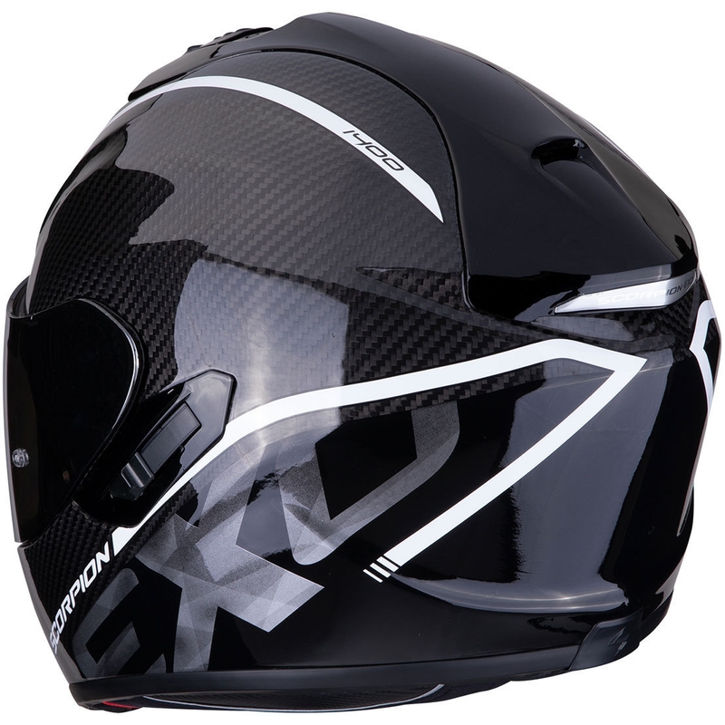 Scorpion EXO-1400 Carbon Air Grand kaciga za cijelo lice crno-bijela rasprodaja