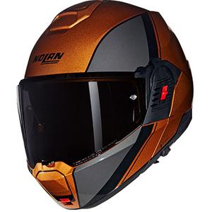 Preklopna motociklistička kaciga Nolan N120-1 Verniciatura Speciale N-COM 342 oker-crna