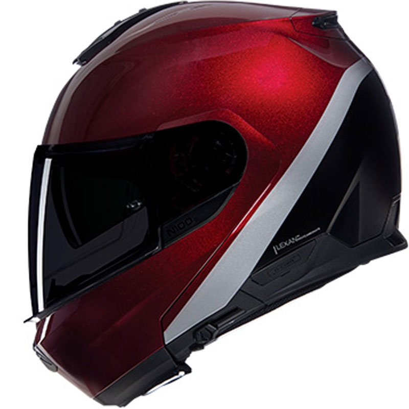 Preklopna motociklistička kaciga Nolan N100-6 Verniciatura Speciale N-COM 341 crveno-crna