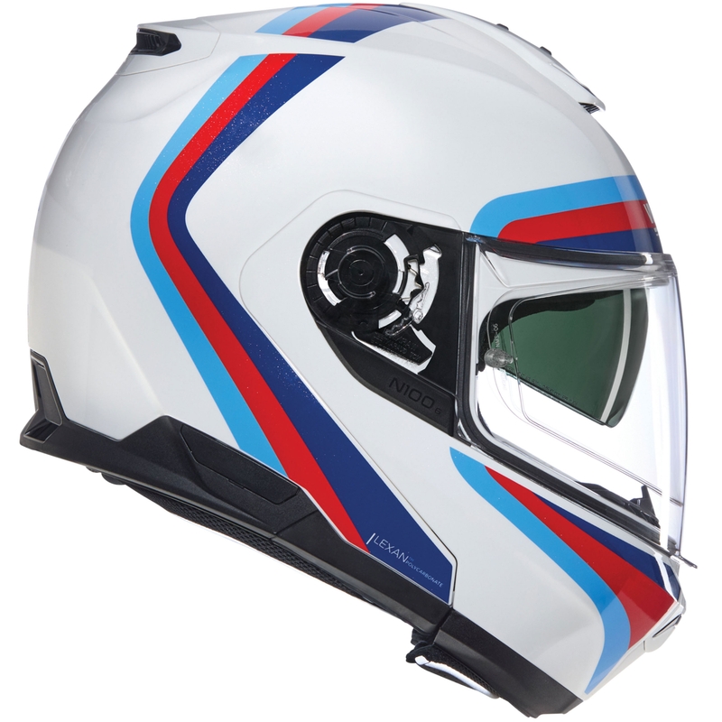 Preklopna motociklistička kaciga Nolan N100-6 Assoluto N-COM 347 bijelo-crveno-plava
