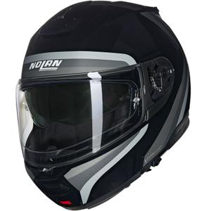 Preklopna motociklistička kaciga Nolan N100-6 Assoluto N-COM 349 crno-siva