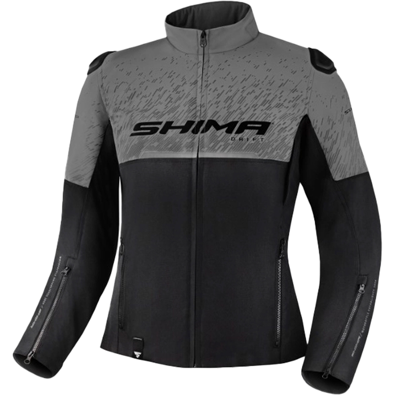 Ženska motoristička jakna Shima Drift crno-siva