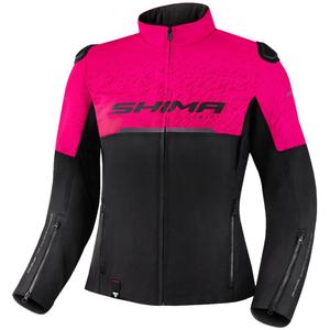 Ženska motoristička jakna Shima Drift crno-roza