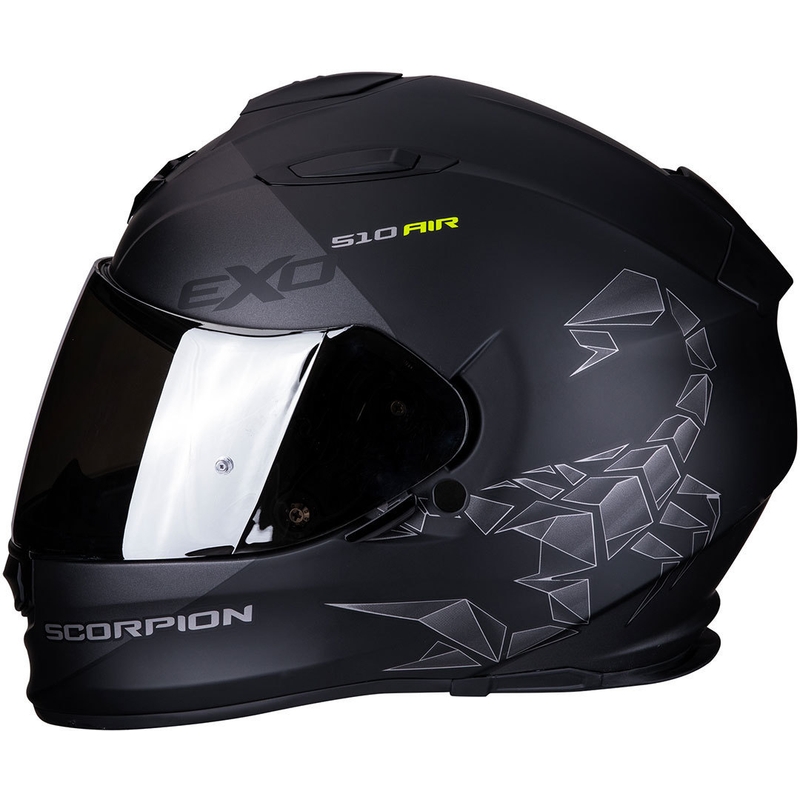 Scorpion EXO-510 Air Pique kaciga za cijelo lice crno-srebrna rasprodaja
