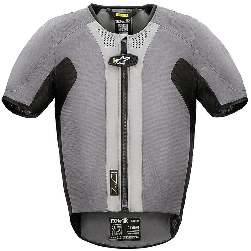 Alpinestars Tech-Air® prsluk s 5 zračnih jastuka sivo-crni - II. kvaliteta
