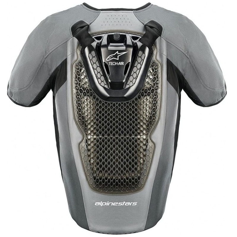 Alpinestars Tech-Air® prsluk s 5 zračnih jastuka sivo-crni - II. kvaliteta