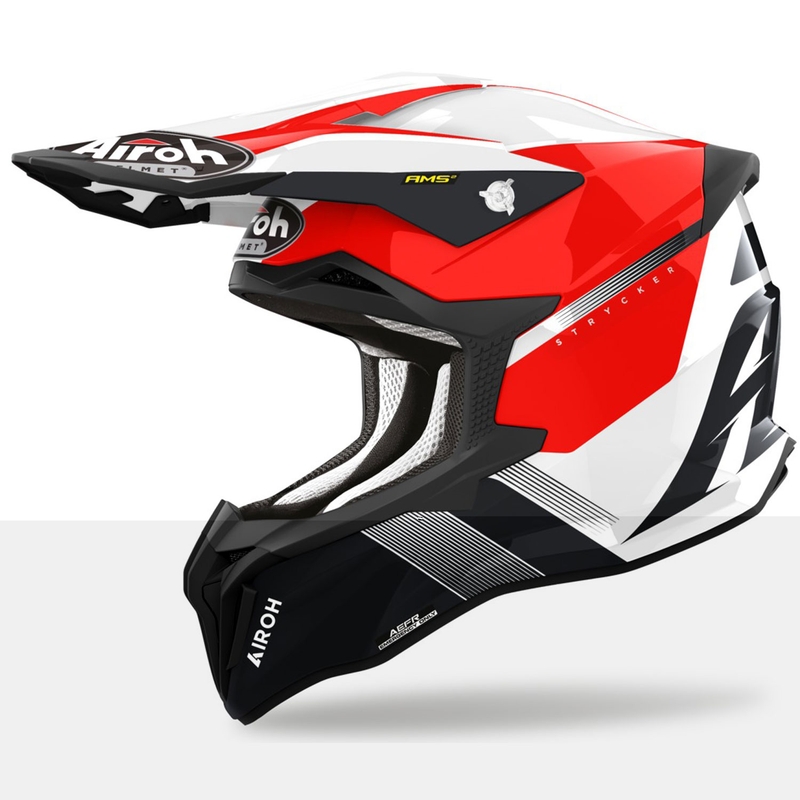 Airoh Strycker Blazer motocross kaciga crvena na rasprodaji - II. kvaliteta