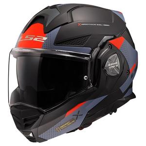Preklopna motociklistička kaciga LS2 FF901 Advant X Oblivion crno-plavo-crvena - II. kvaliteta