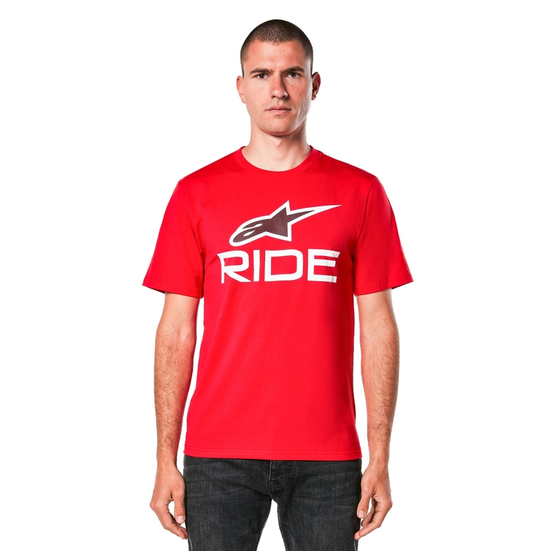 Alpinestars Ride 4.0 CSF majica kratkih rukava crveno-bijelo-crna - II. kvaliteta