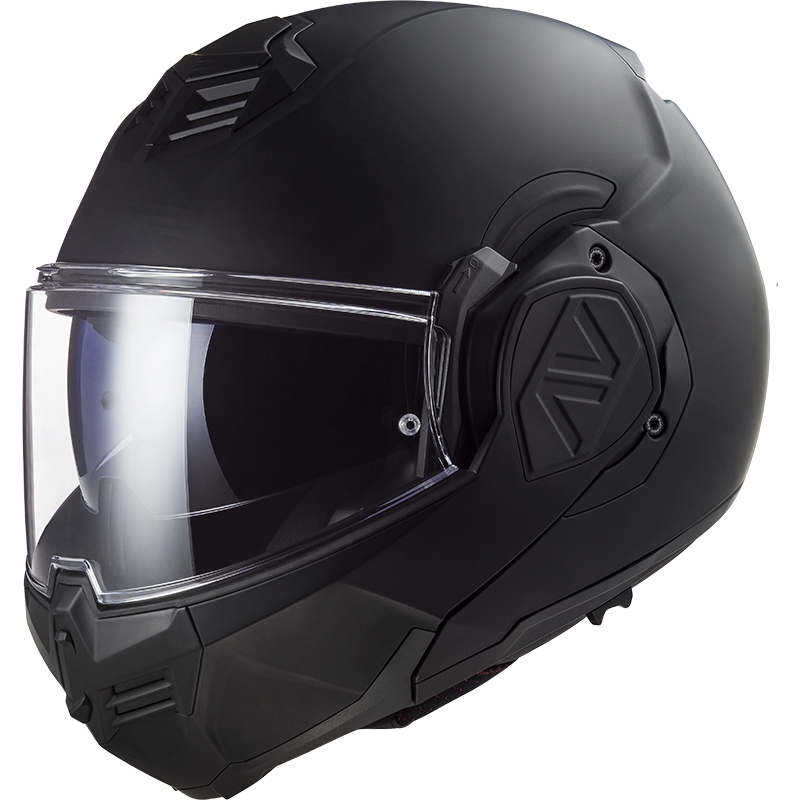 LS2 FF906 Advant Noir-06 preklopna motociklistička kaciga crna - II. kvaliteta