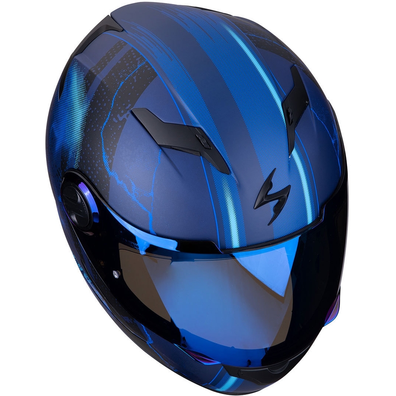 Full face kaciga Scorpion EXO-490 Dar crno-plava