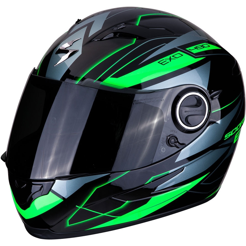 Scorpion EXO-490 Nova integralna kaciga crno-zelena
