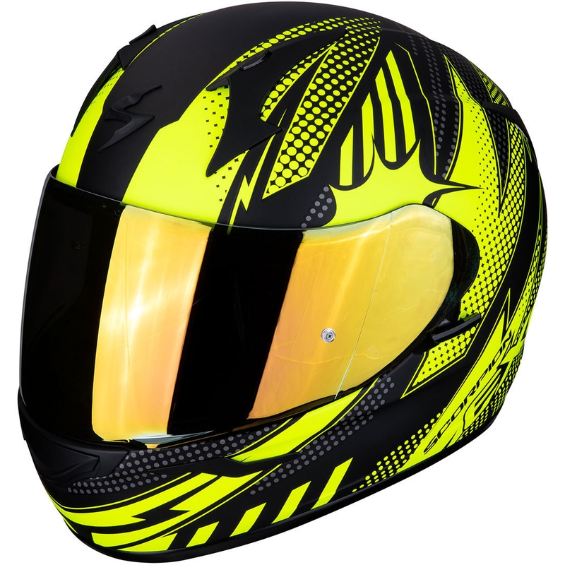 Scorpion EXO-390 Pop Integral Helmet Black-Fluo Yellow rasprodaja