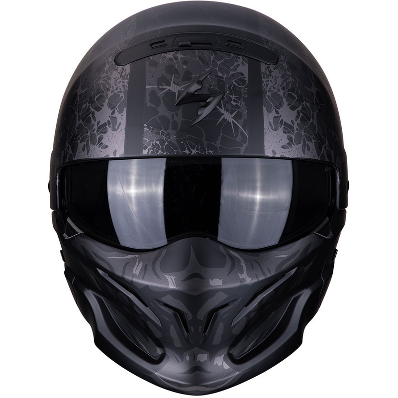 Kaciga Scorpion EXO-COMBAT Stealth crno-srebrna
