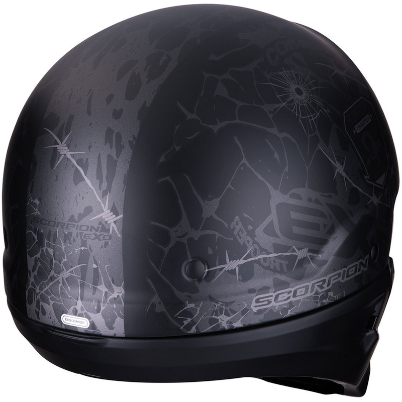 Kaciga Scorpion EXO-COMBAT Stealth crno-srebrna