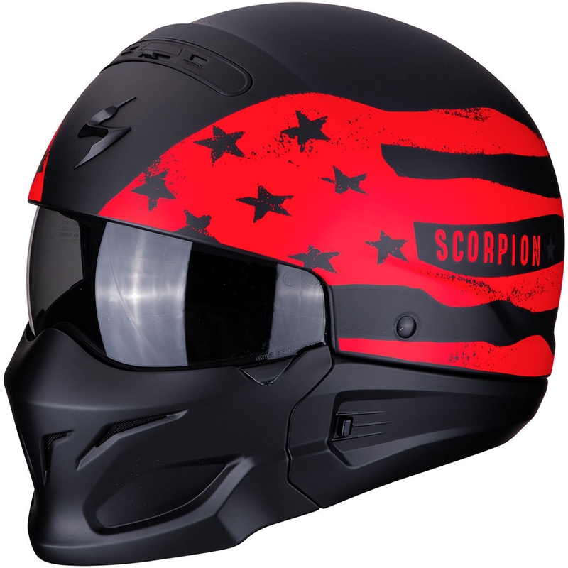 Scorpion EXO-COMBAT Rookie kaciga crno-crvena rasprodaja