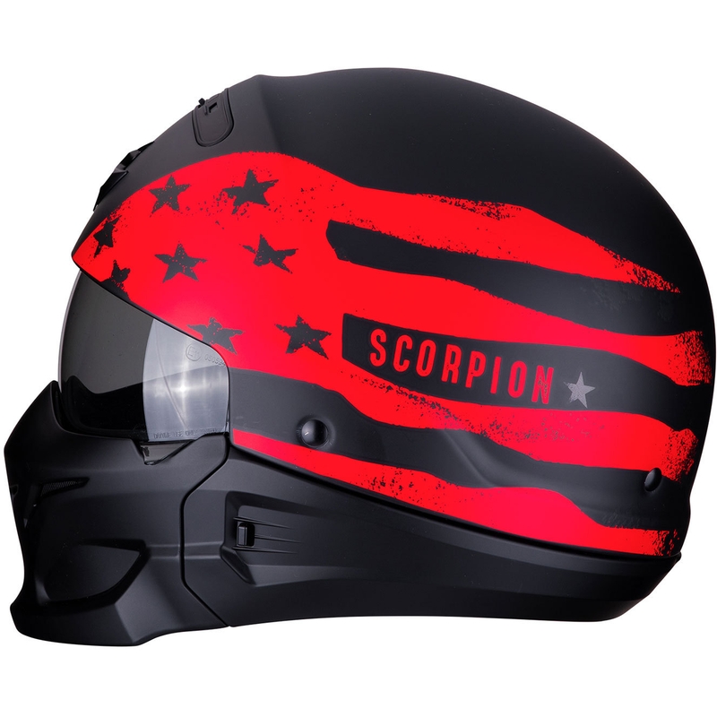 Scorpion EXO-COMBAT Rookie kaciga crno-crvena rasprodaja