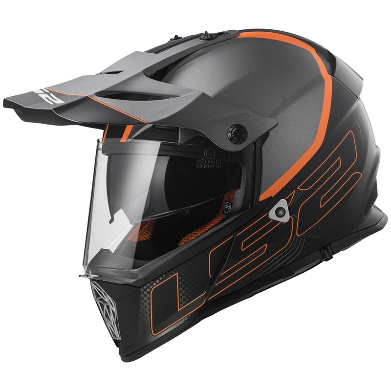 Enduro kaciga LS2 MX436 Pioneer Element crna mat - II. kvaliteta