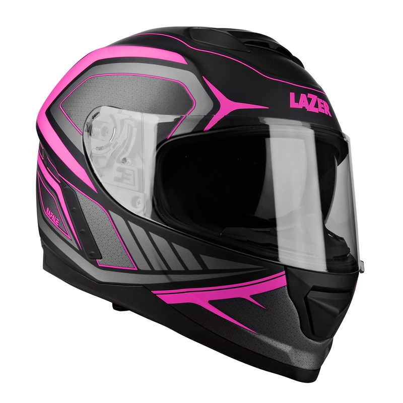 Integralna motoristička kaciga Lazer Rafale Hexa crno-roza