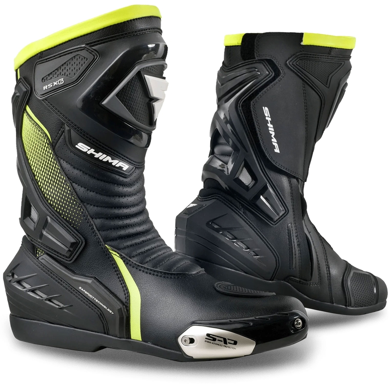 Shima RSX-6 motociklističke čizme fluo žute