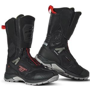 Motorističke čizme SEVENTY DEGREES SD-BA6 Stelvio Visoke crno-crveno-zelene