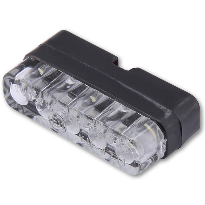 Osvjetljenje registarske pločice Highsider Smart Mini LED diode crno-prozirne