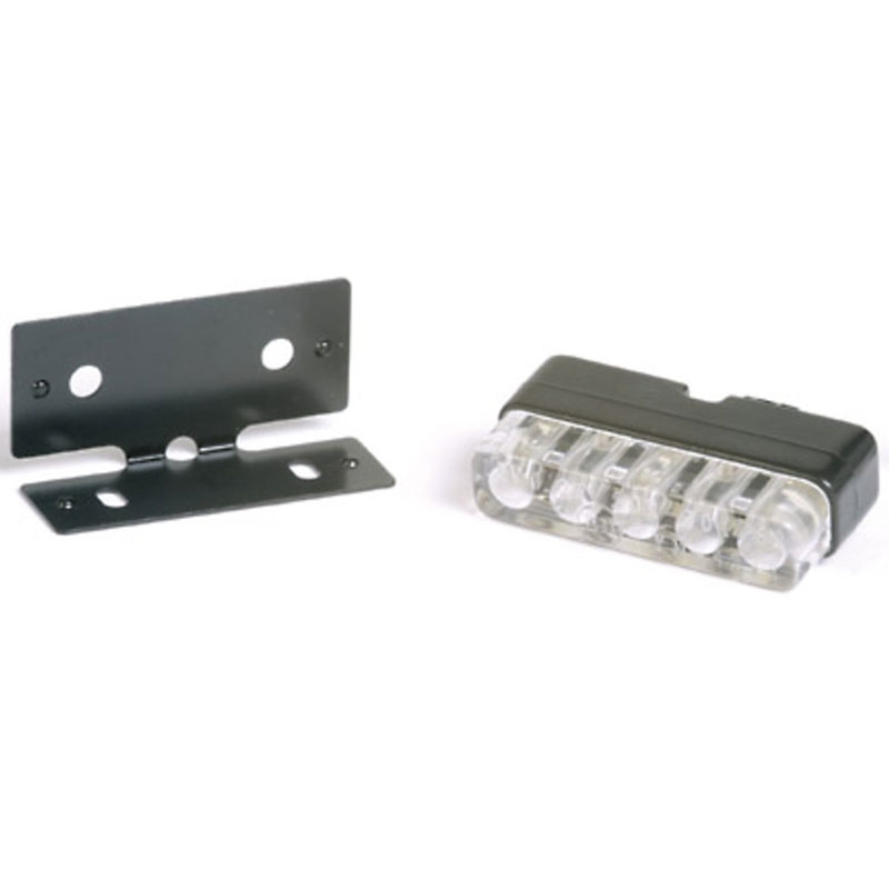 Osvjetljenje registarske pločice Highsider Smart Mini LED diode crno-prozirne