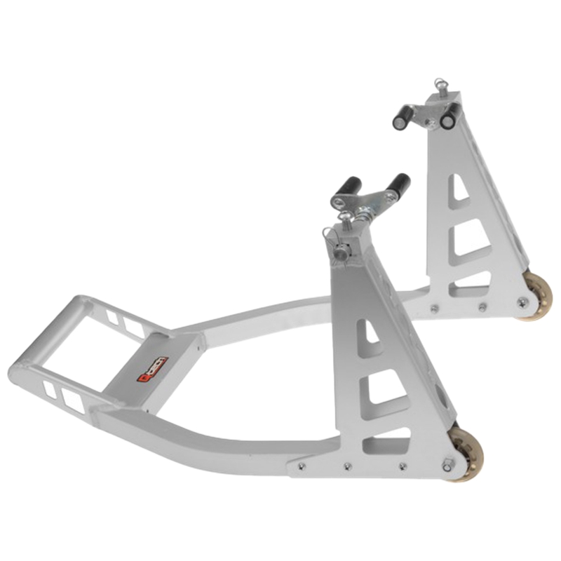 Stalak za motocikl Q-TECH prednji aluminij srebrni