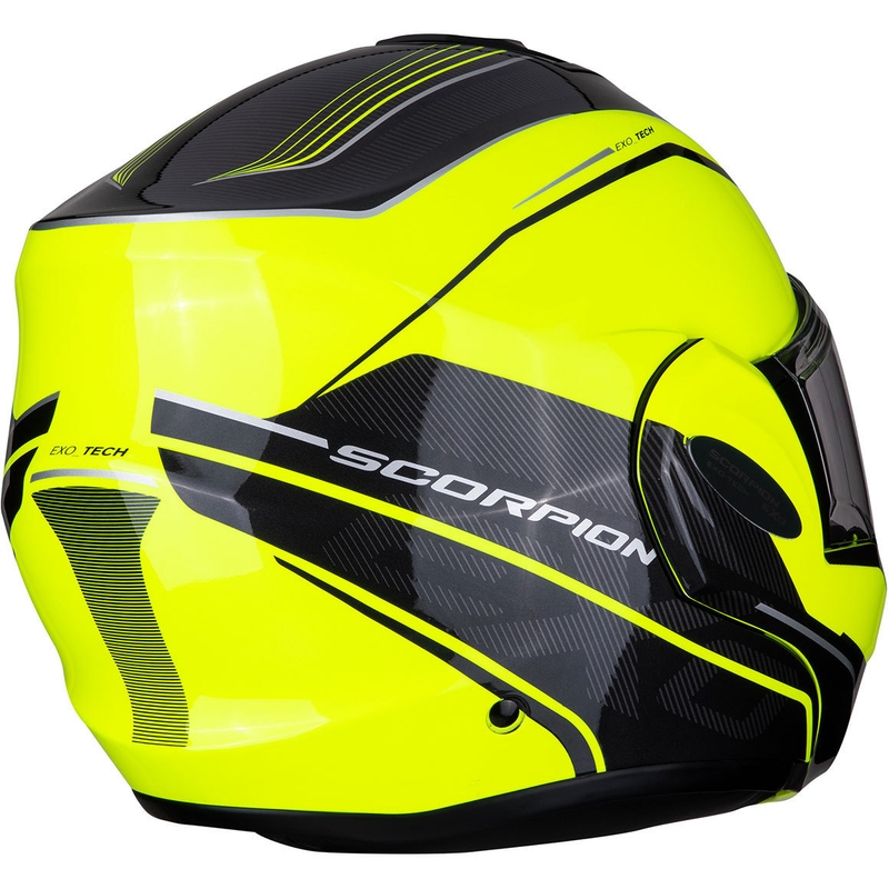 Scorpion EXO-TECH Time-Off preklopna kaciga fluo žuto-srebrna rasprodaja