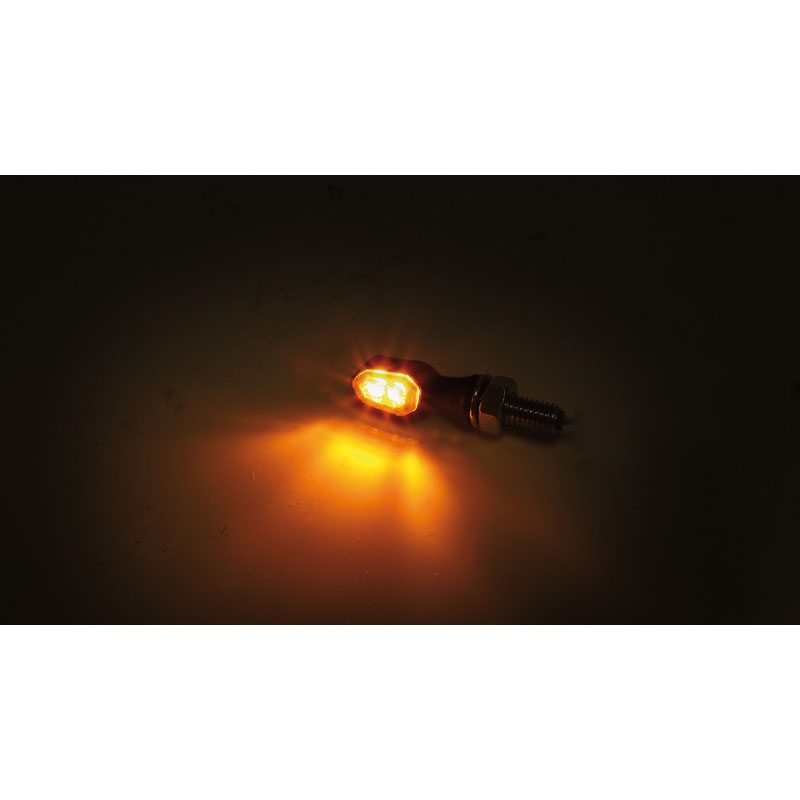 Pokazivači smjera za motocikle Highsider Smart Crumb LED crno-dimni