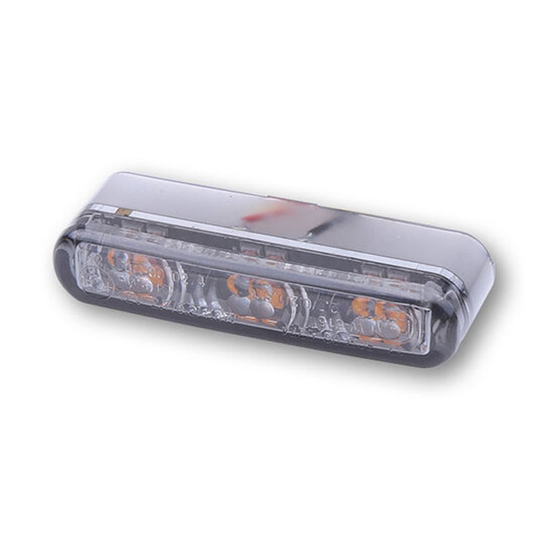 Pokazivači smjera za motocikle Highsider Smart Shorty 2 Pro Module 3u1, dimljeno sivi