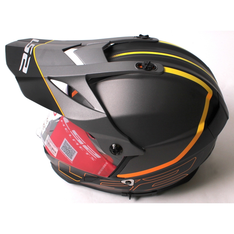 Enduro kaciga LS2 MX436 Pioneer Element crna mat - II. kvaliteta