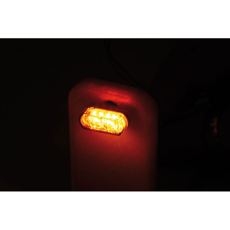 Pokazivači smjera za motocikle Highsider Smart Module 1 Pro LED 3u1 dimno sivi