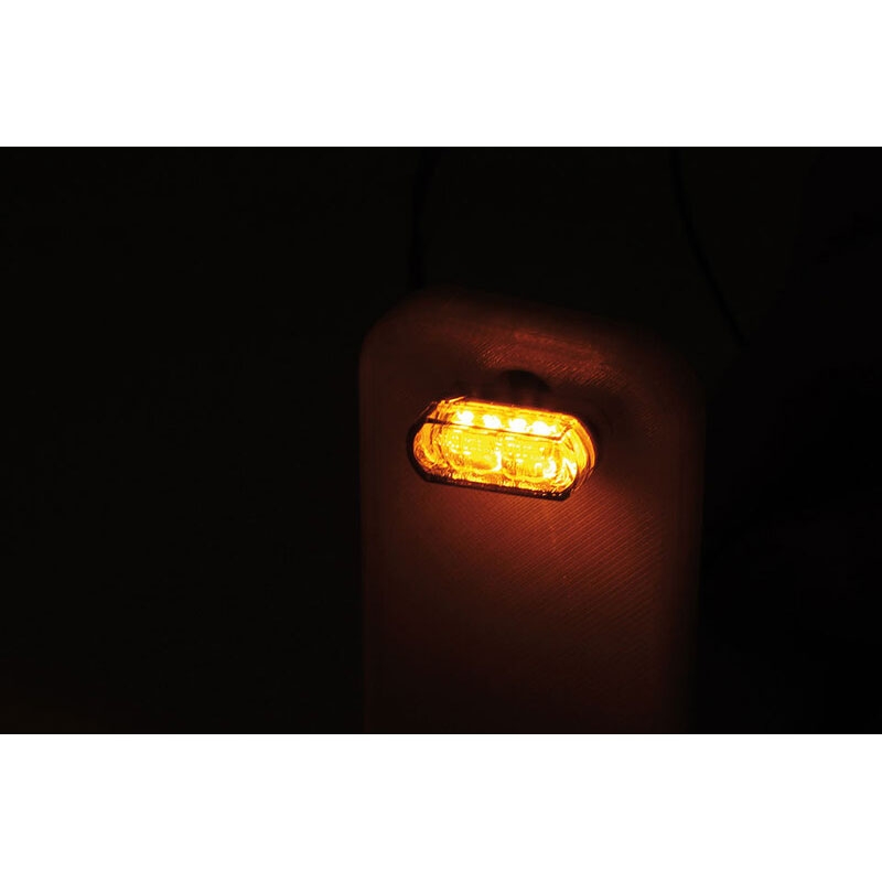 Pokazivači smjera za motocikle Highsider Smart Module 1 Pro LED 3u1 dimno sivi
