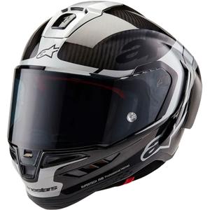 Alpinestars Supertech R-10 Element karbonska full face motociklistička kaciga srebrno-crna