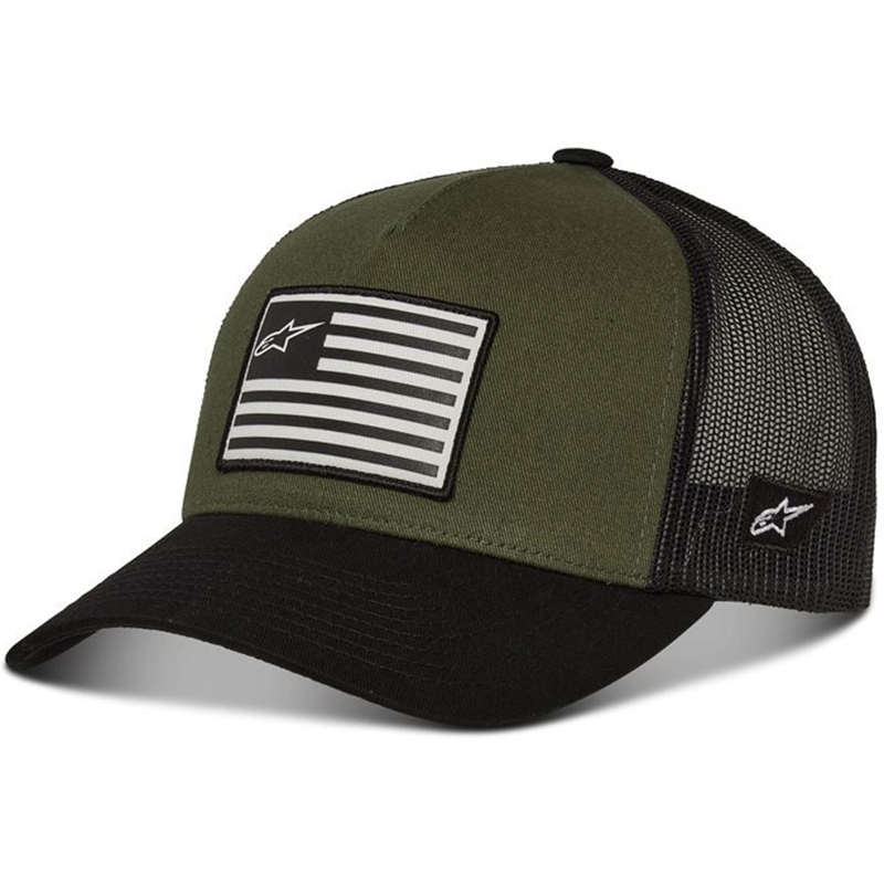 Alpinestars kapa Flag Snap zeleno-crna