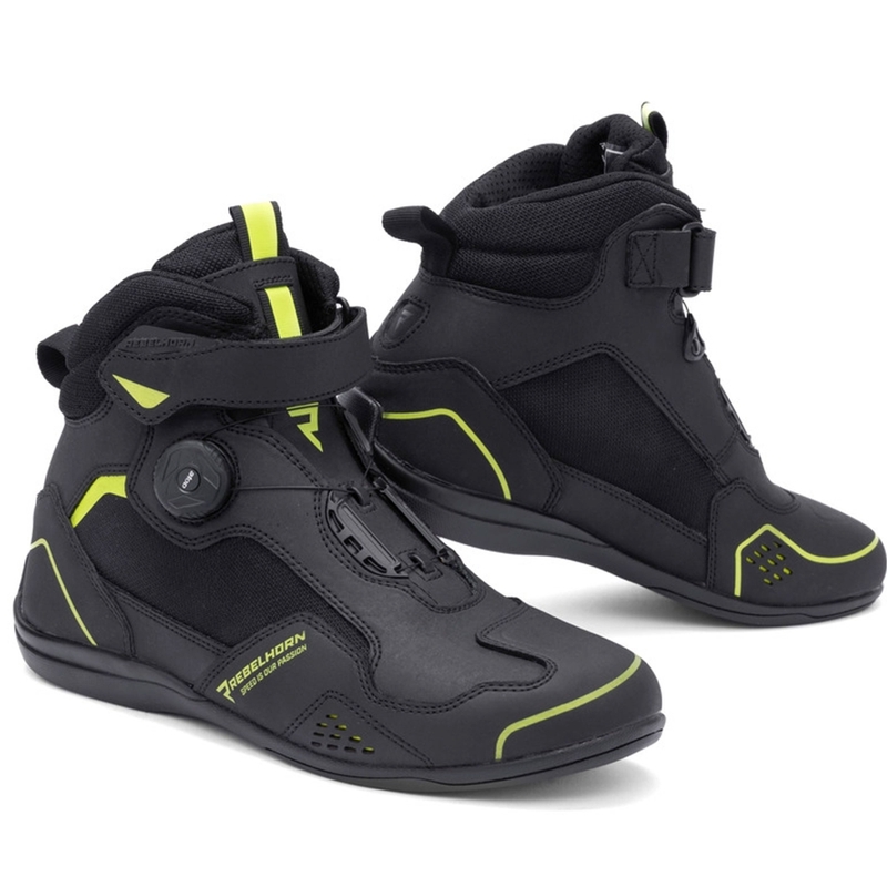 Motociklističke čizme Rebelhorn Spark II crno-fluo žute