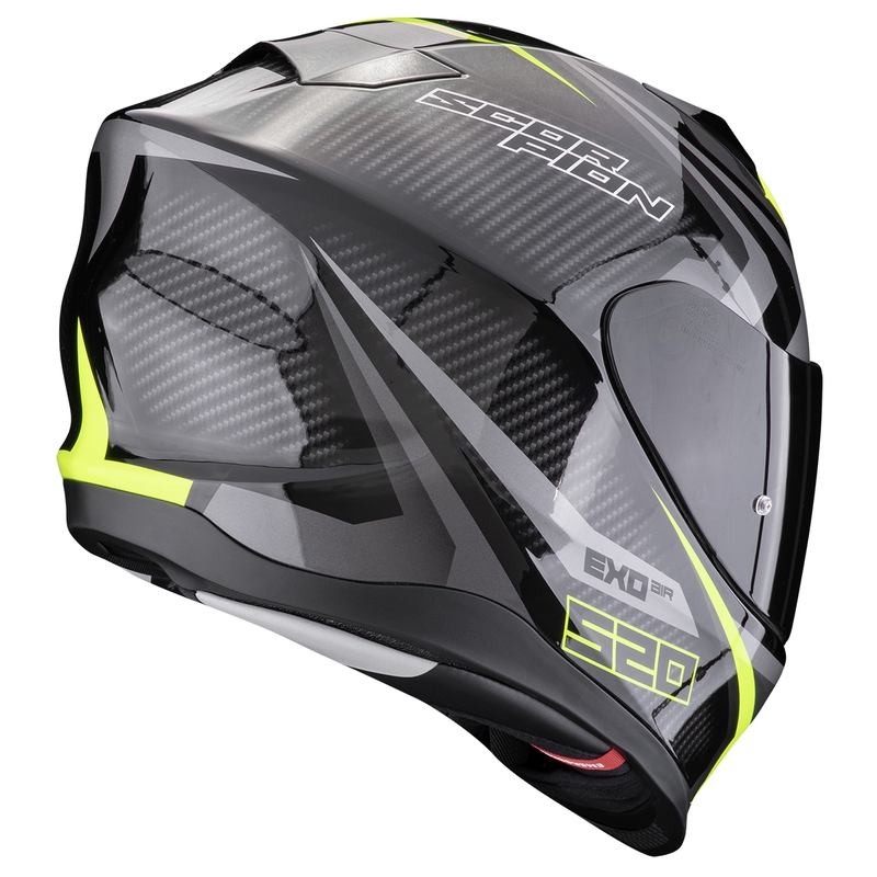 Scorpion EXO-520 EVO AIR TERRA kaciga za motocikle s punim licem, crno-srebrno-fluo žuta rasprodaja