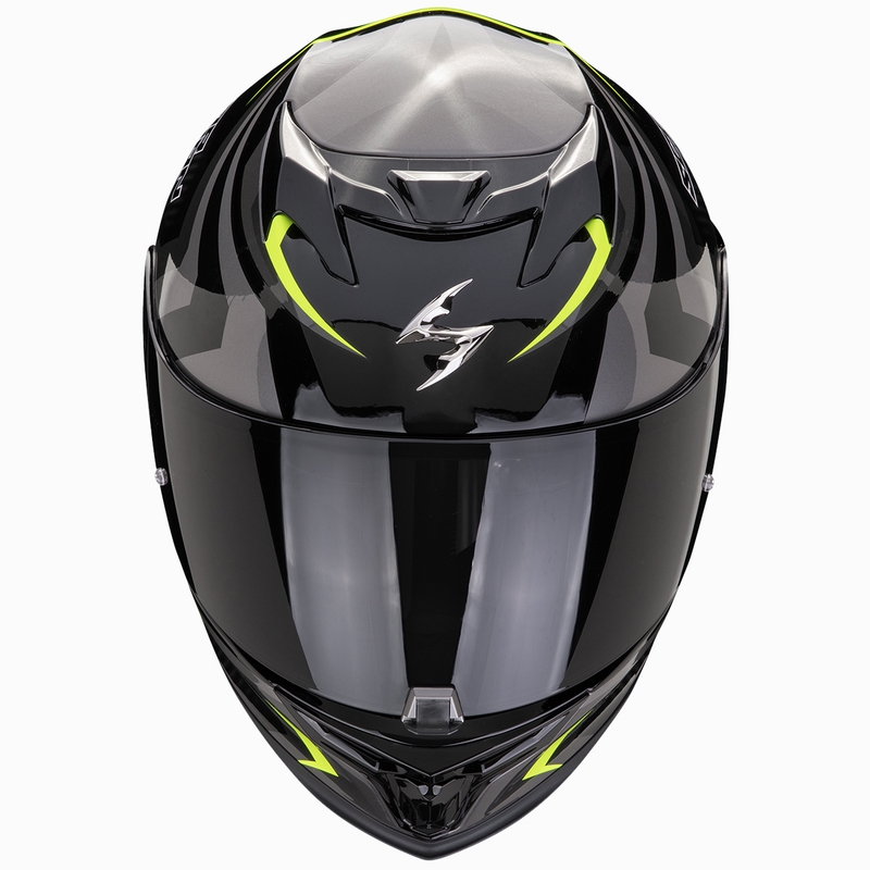 Scorpion EXO-520 EVO AIR TERRA kaciga za motocikle s punim licem, crno-srebrno-fluo žuta rasprodaja