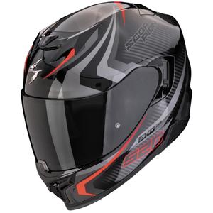 Scorpion EXO-520 EVO AIR TERRA kaciga za motocikle s punim licem, crno-srebrno-crvena