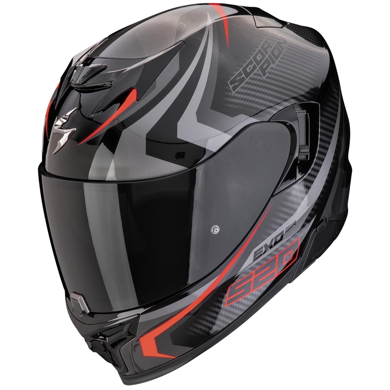 Scorpion EXO-520 EVO AIR TERRA kaciga za motocikle s punim licem, crno-srebrno-crvena rasprodaja