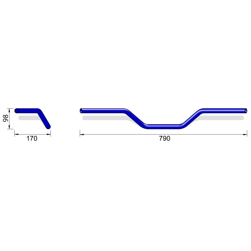 Highsider Pro Naked bicikl L02 upravljač 7/8 inča crni
