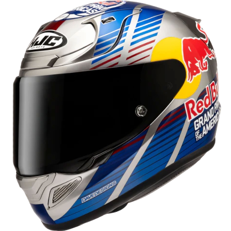 Integralna motociklistička kaciga HJC RPHA 12 Red Bull Austin GP II MC21 plavo-siva