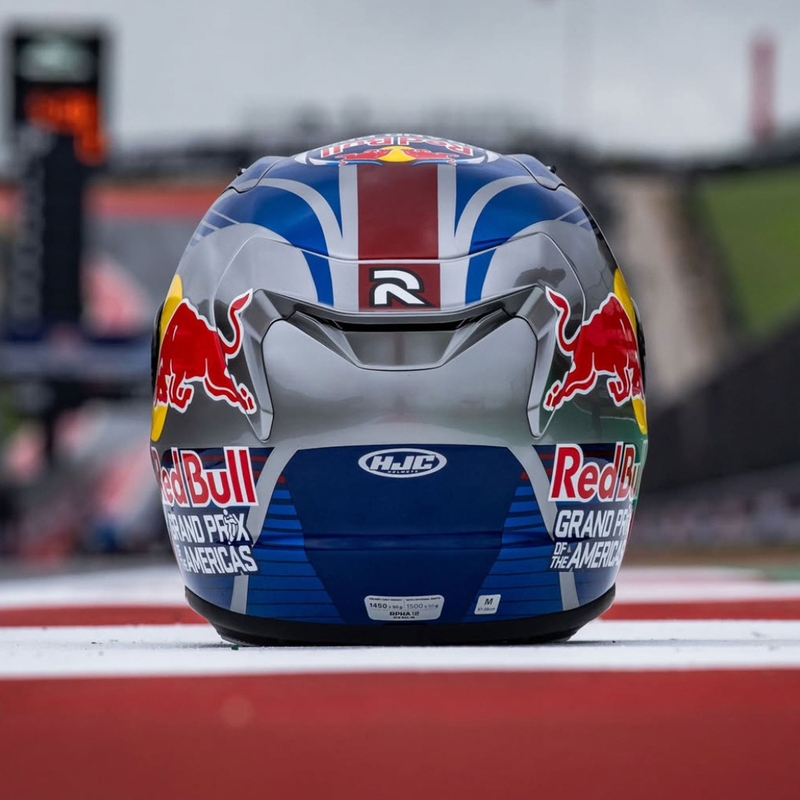 Integralna motociklistička kaciga HJC RPHA 12 Red Bull Austin GP II MC21 plavo-siva