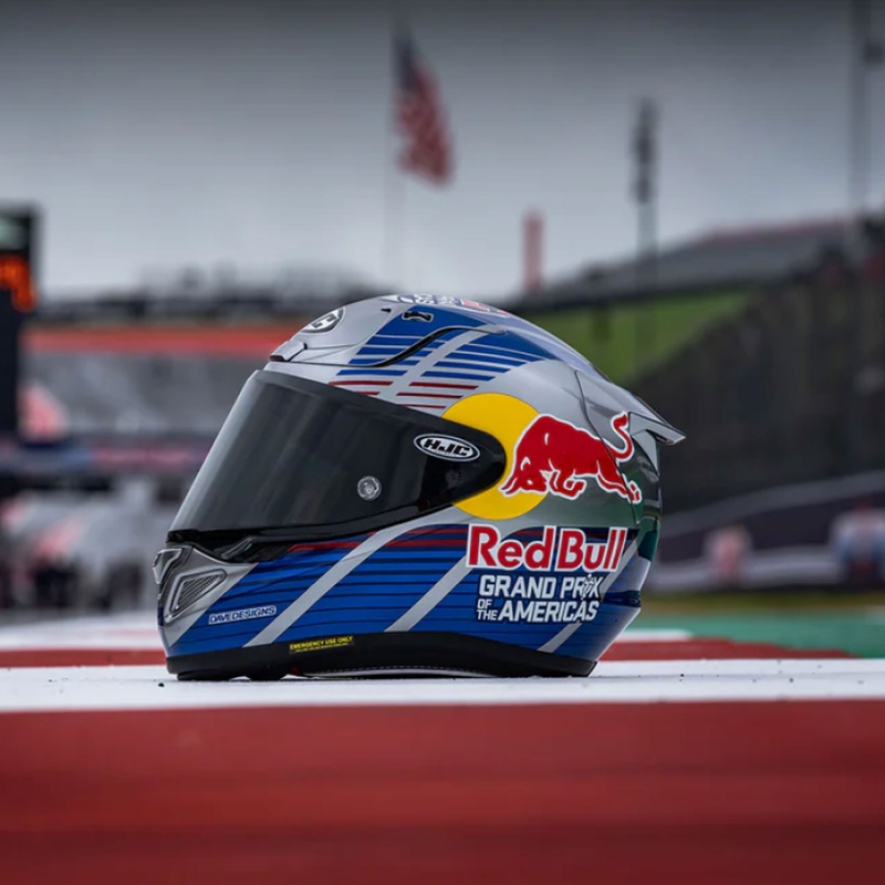 Integralna motociklistička kaciga HJC RPHA 12 Red Bull Austin GP II MC21 plavo-siva