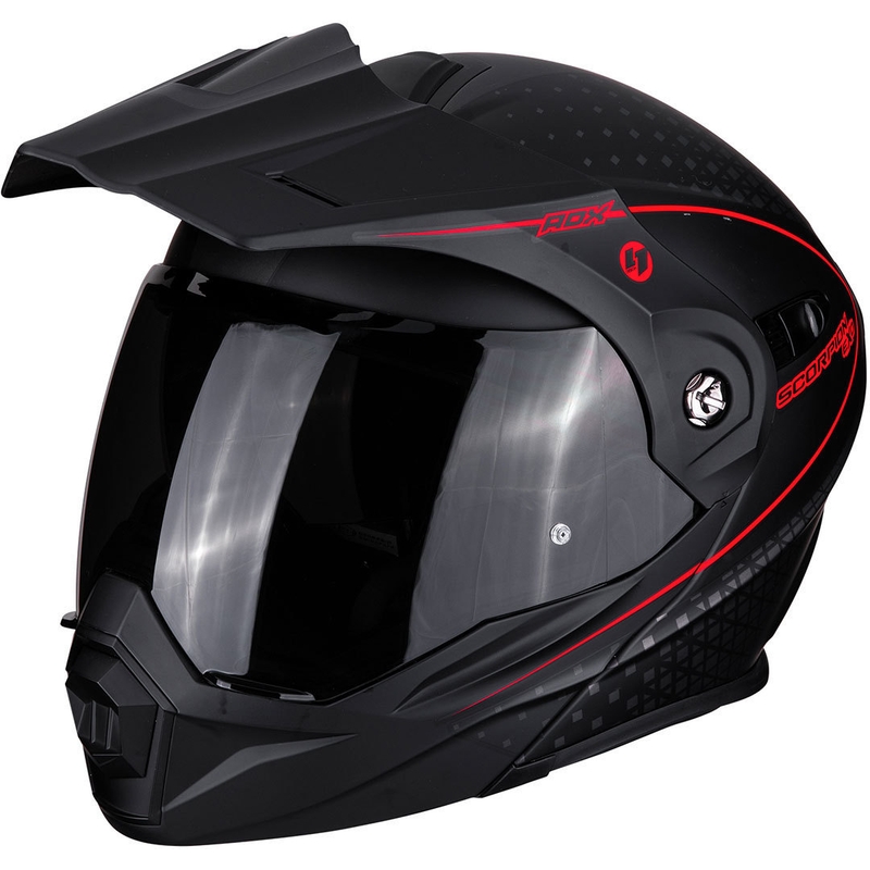 Preklopna enduro kaciga Scorpion ADX-1 Horizon crno-fluo crvena