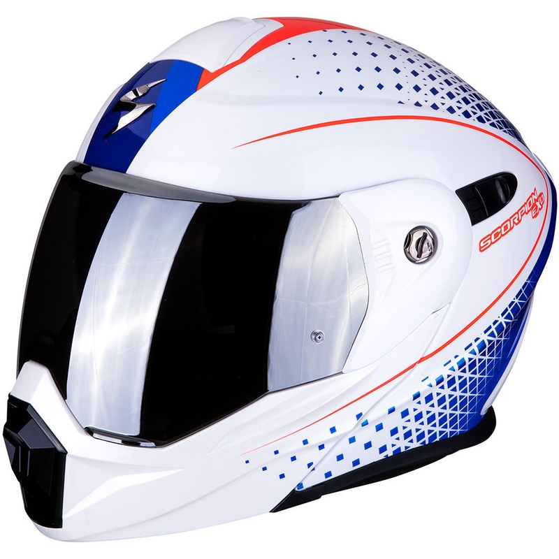 Scorpion ADX-1 Horizon flip up enduro kaciga bijelo-crveno-plava rasprodaja