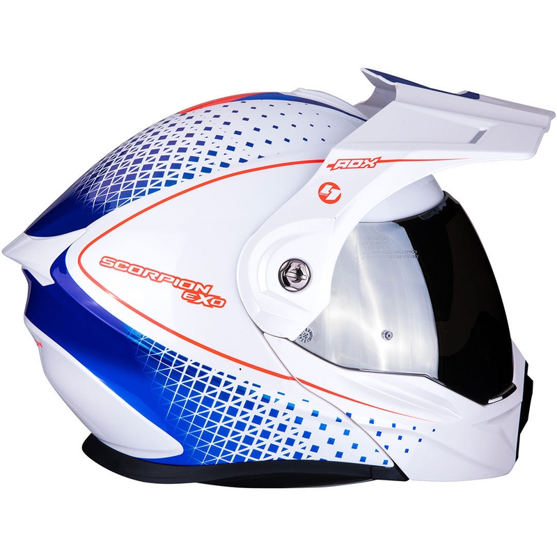 Scorpion ADX-1 Horizon flip up enduro kaciga bijelo-crveno-plava rasprodaja