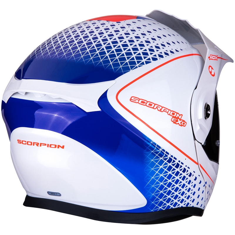 Scorpion ADX-1 Horizon flip up enduro kaciga bijelo-crveno-plava rasprodaja