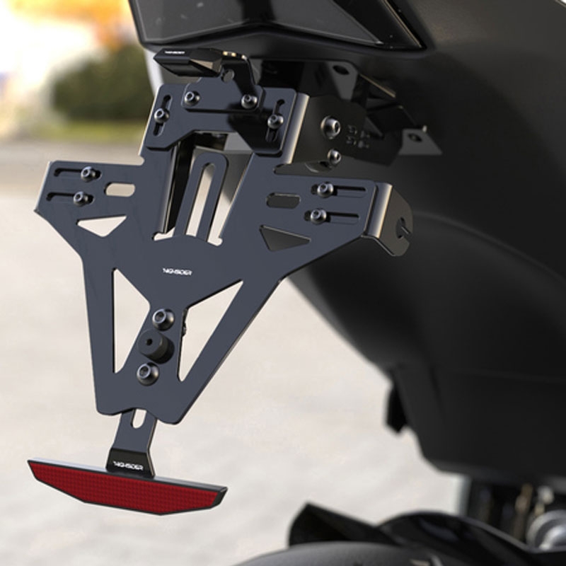 Držač registarske pločice s rasvjetom Highsider Akron-RS PRO Ducati crni